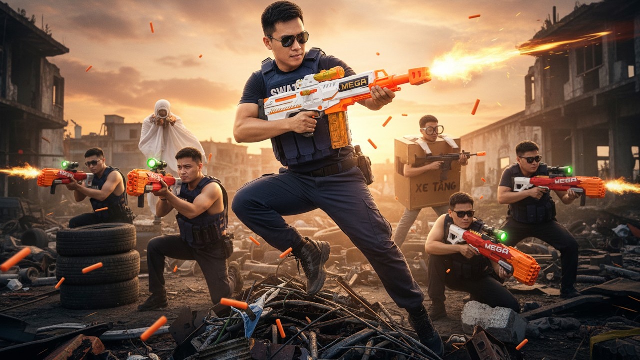 SEAL X NERF WAR : SEAL X Warriors Infiltrate Enemy Lair For Secret Formula With Powerful Nerf Guns