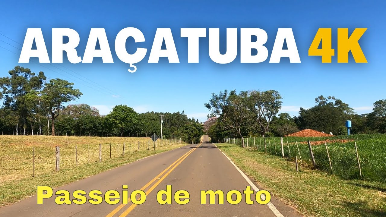 [4K] Araçatuba SP: Bairros Rurais Prata e Água Limpa (Parte 1/2) | Primeiro Vídeo de Moto