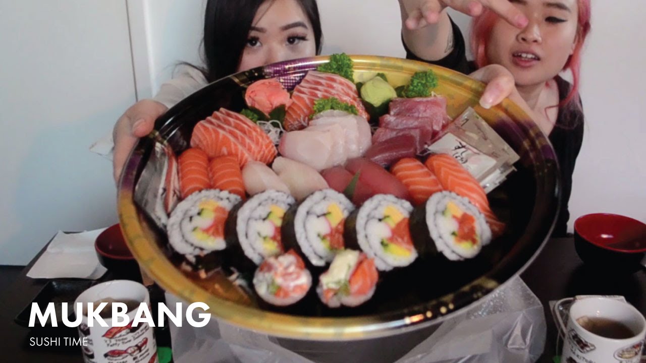 Sushi & Baby Octopus | Mukbang