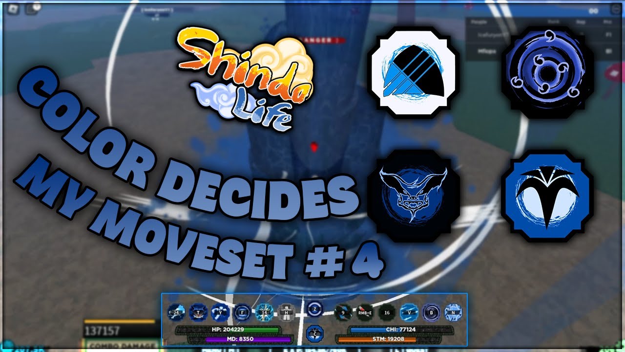 COLOR DECIDES MY MOVESET PART 4 | Shindo Life