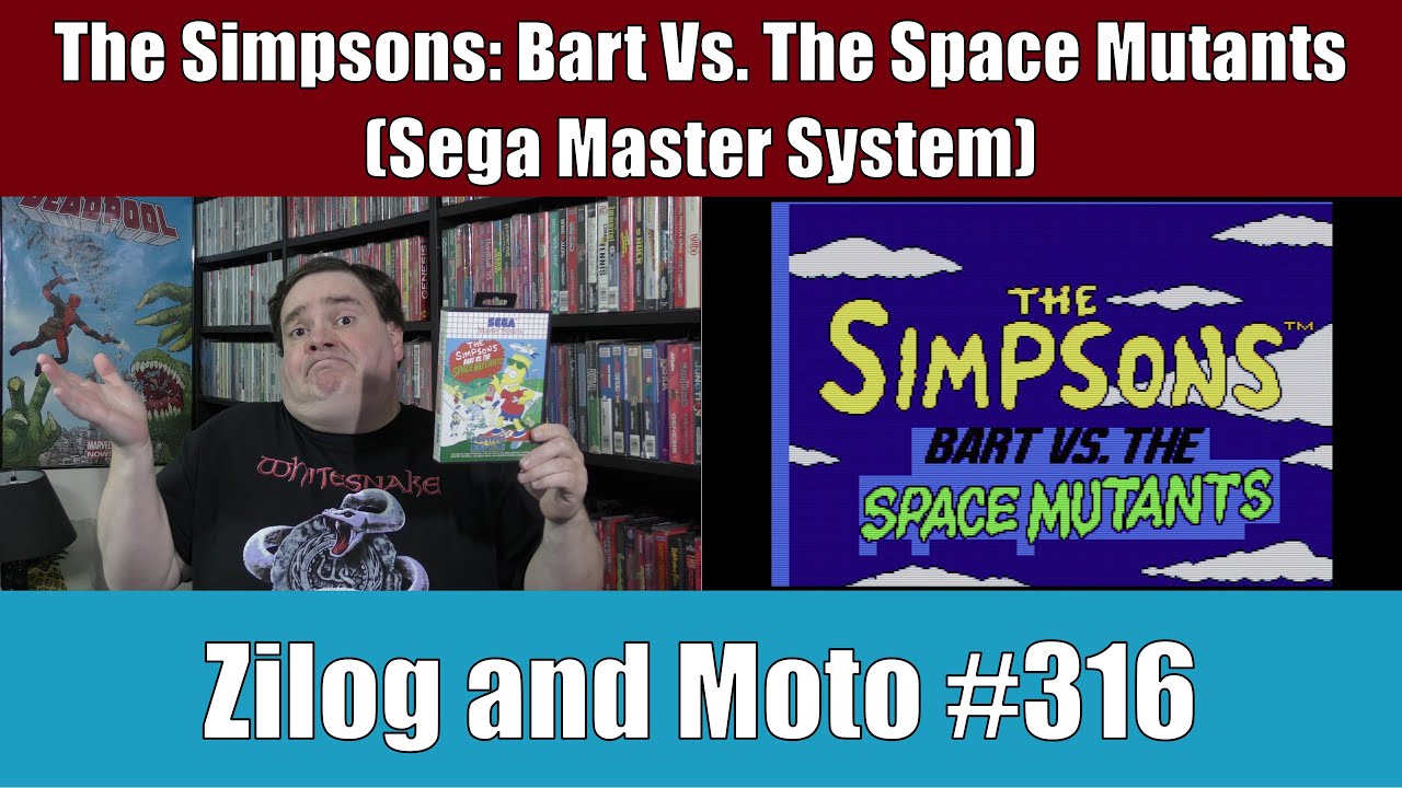The Simpsons: Bart Vs. The Space Mutants (Sega Master System) - Zilog and Moto #316