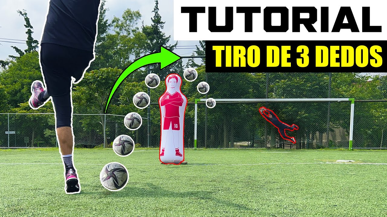 APRENDE a COMO PEGARLE con PARTE EXTERNA con EFECTO al BALON ↩️⚽ REALIZA TIROS LIBRES ESPECTACULARES