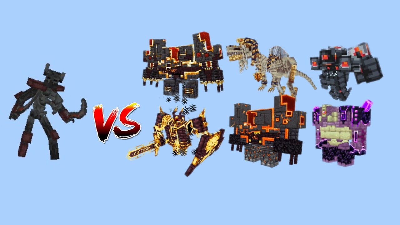 Mutant Wither Skeleton vs L_Ender's Cataclysm Bosses