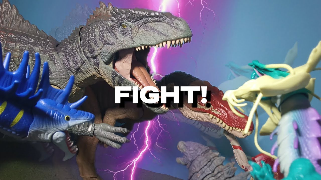 GODZILLA/DINOSAUR stop motion compilation!💢💥💢💥💢💥epic battles!