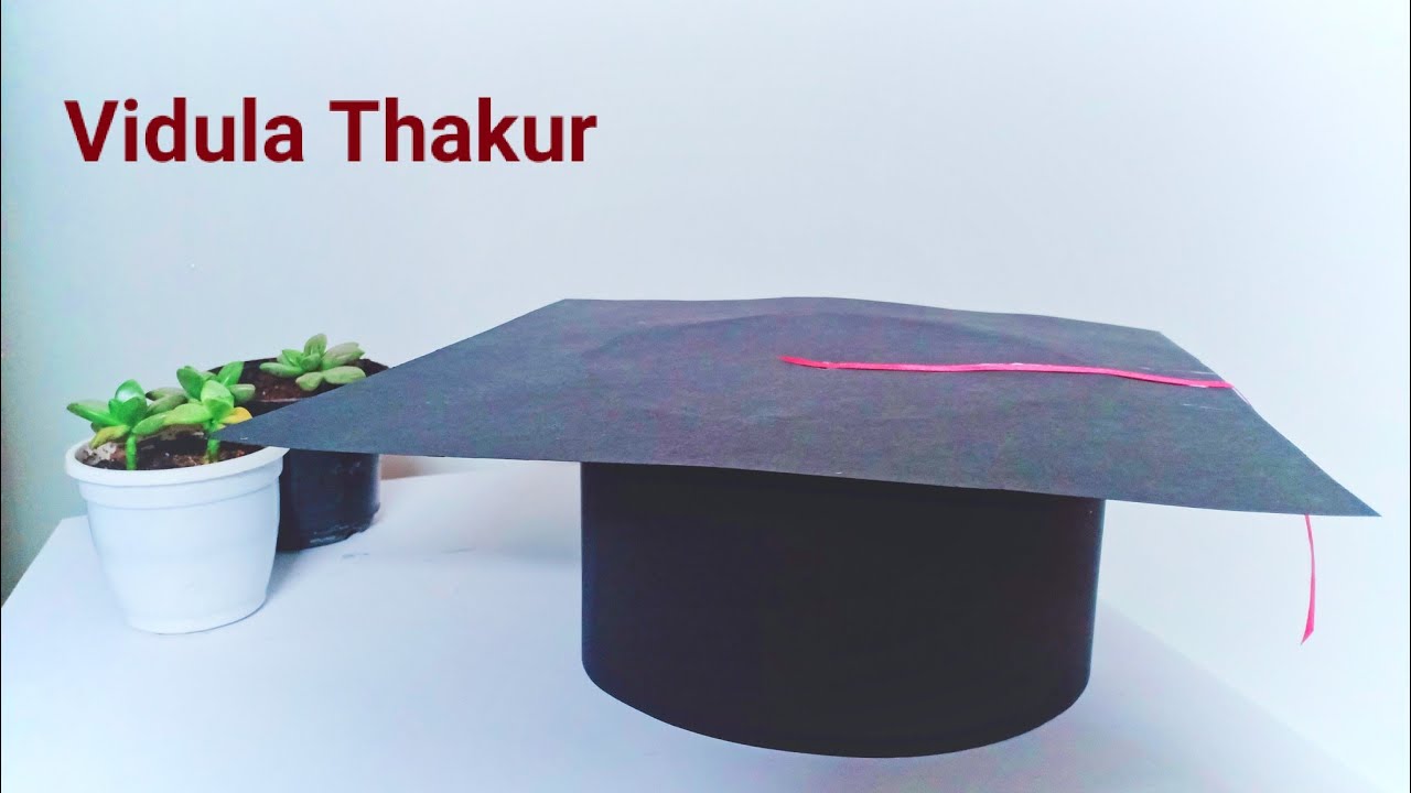 How To Make Easy Graduation Cap -Paper Craft😊