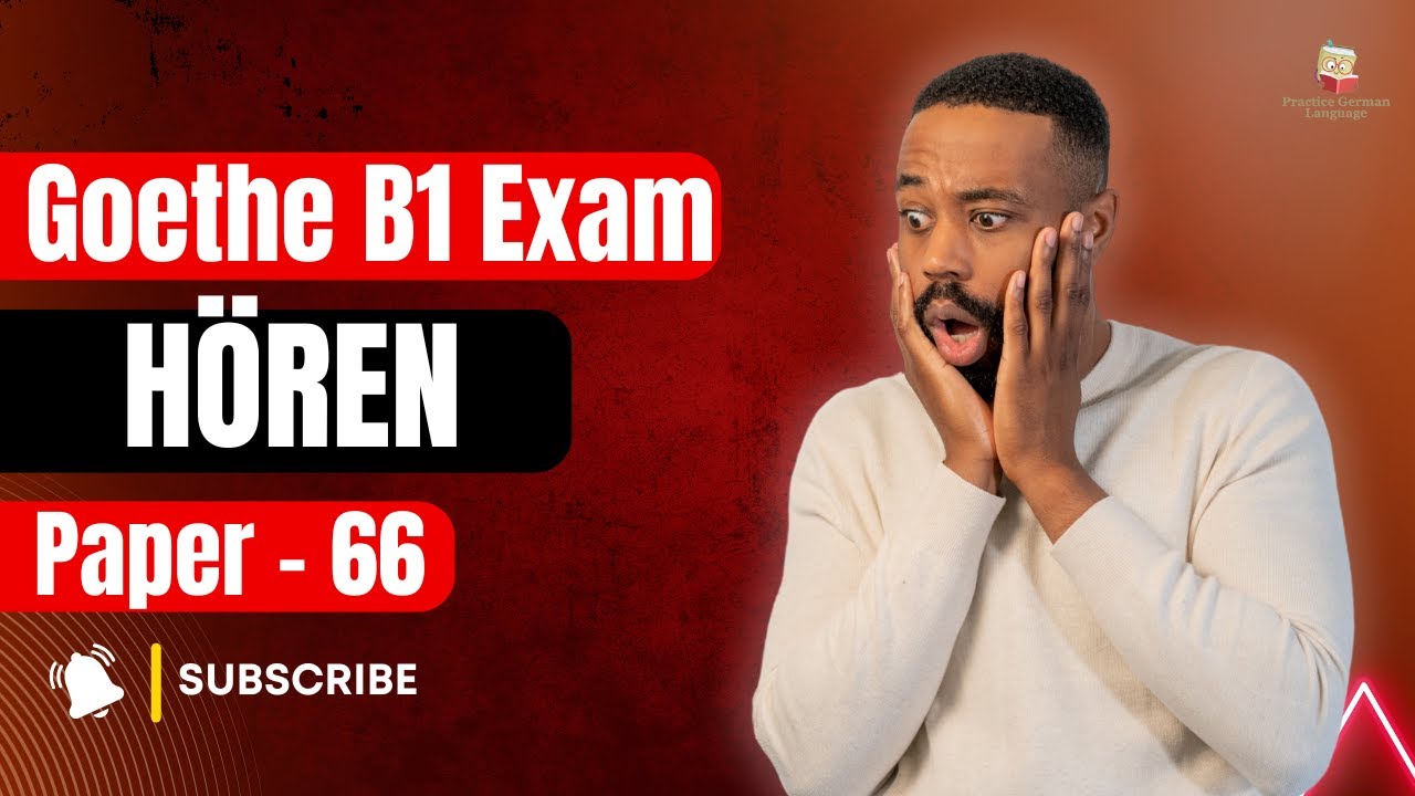 Most Requested! 🙌 Goethe Zertifikat B1 Hören | Full Listening Practice Test 2025 | Paper 66 |