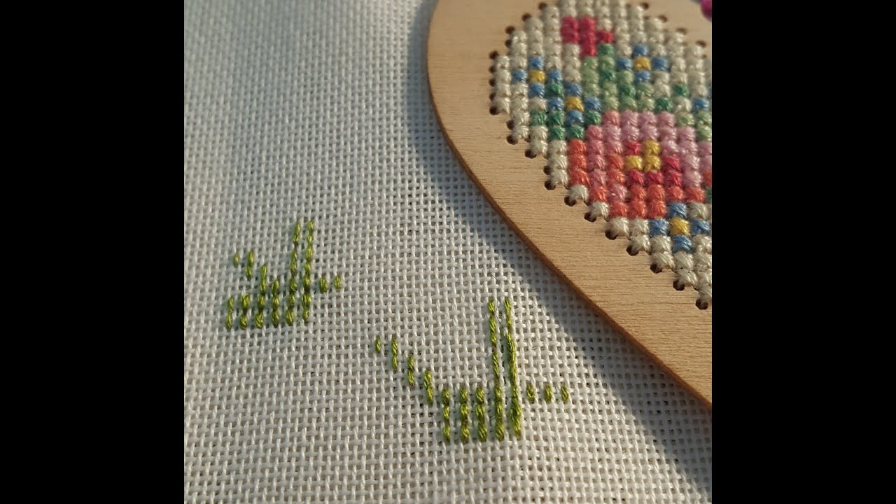 Arka Yüzeyi Düzgün Kanaviçe Nasıl İşlenir| Crossstitch |