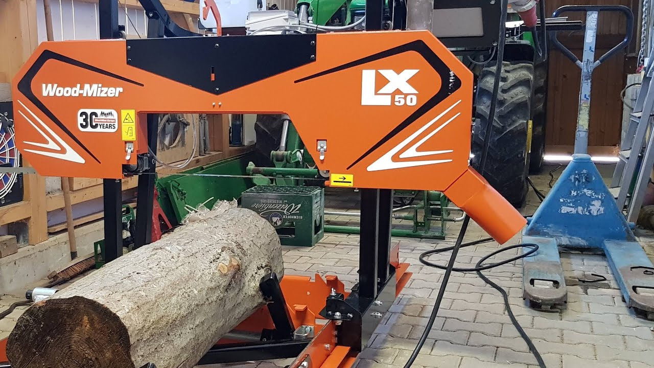 Kabelbahn für meine Wood Mizer LX50 Blockbandsäge - oder wie man damit einen Zahnstocher herstellt