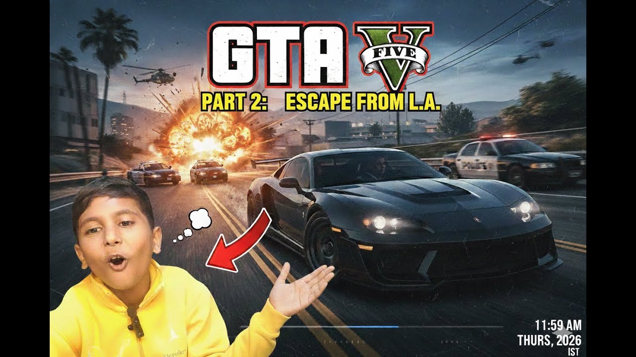 INSANE EXPLOSION! 💥 GTA V: Escape From L.A. (Part 2)