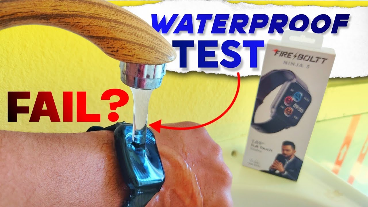 Fireboltt Ninja 3 Waterproof Testing | Pass Or Fail | IP68 Rating