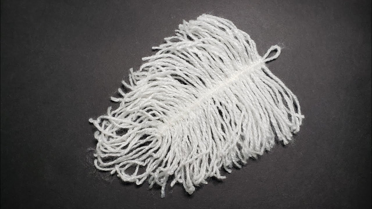 Как сделать невероятно красивое перо из ниток / How to make a feather from threads.