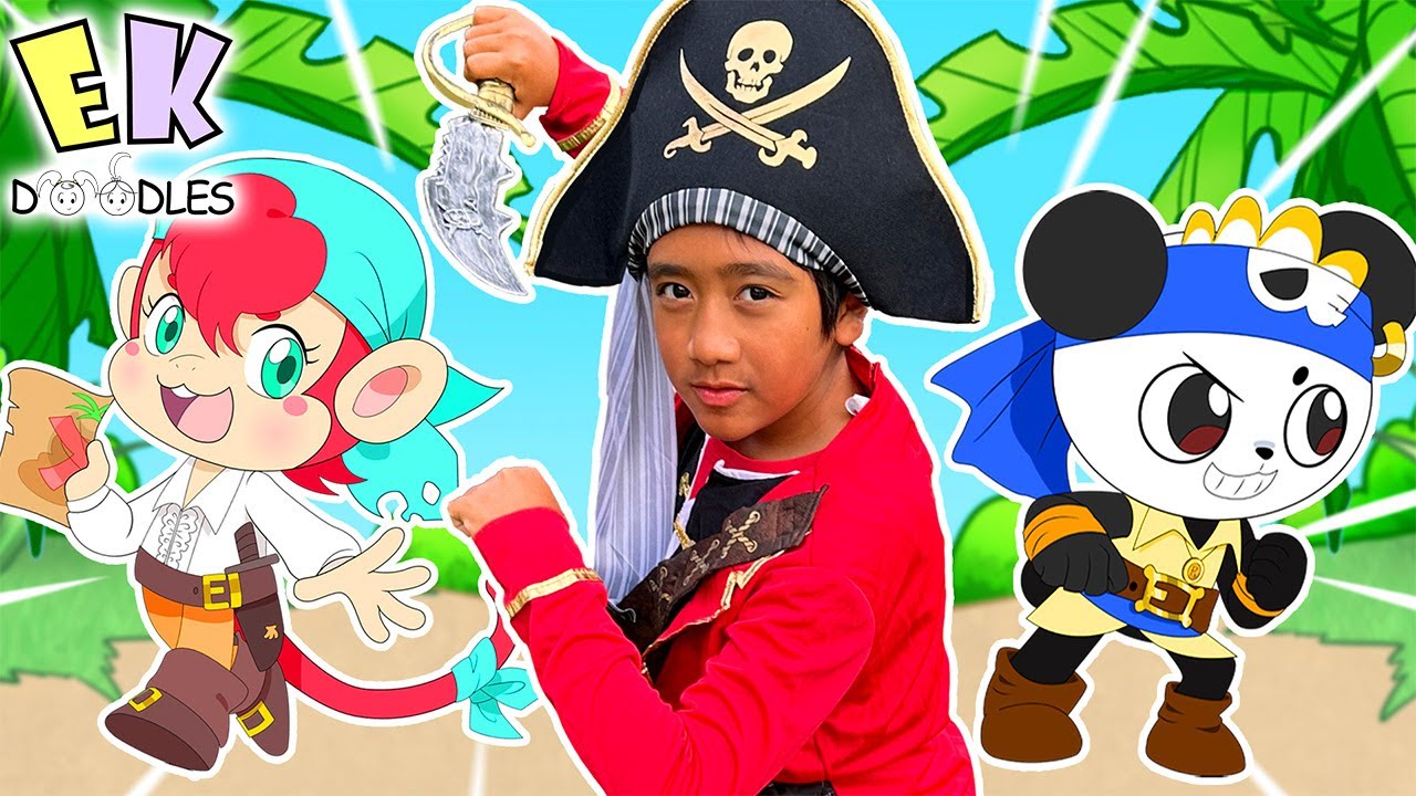 Pirate Ryan and Friends found Buried Treasure FULL CARTOON ANIMATION