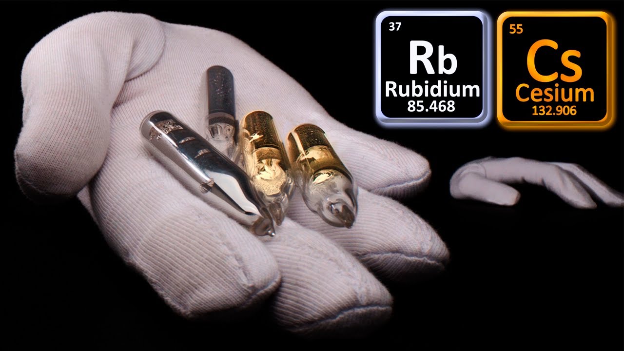 RUBESIUM. Rubidium-Cesium: The MOST REACTIVE alloy! RbCs.