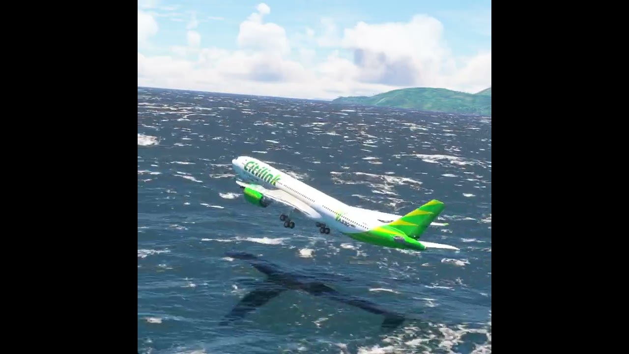 Airplane Emergency Landing at Airport Eps 560