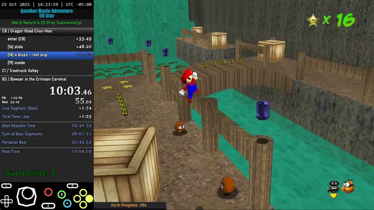 Another Mario Adventure - 50 Star Speedrun in 30:13