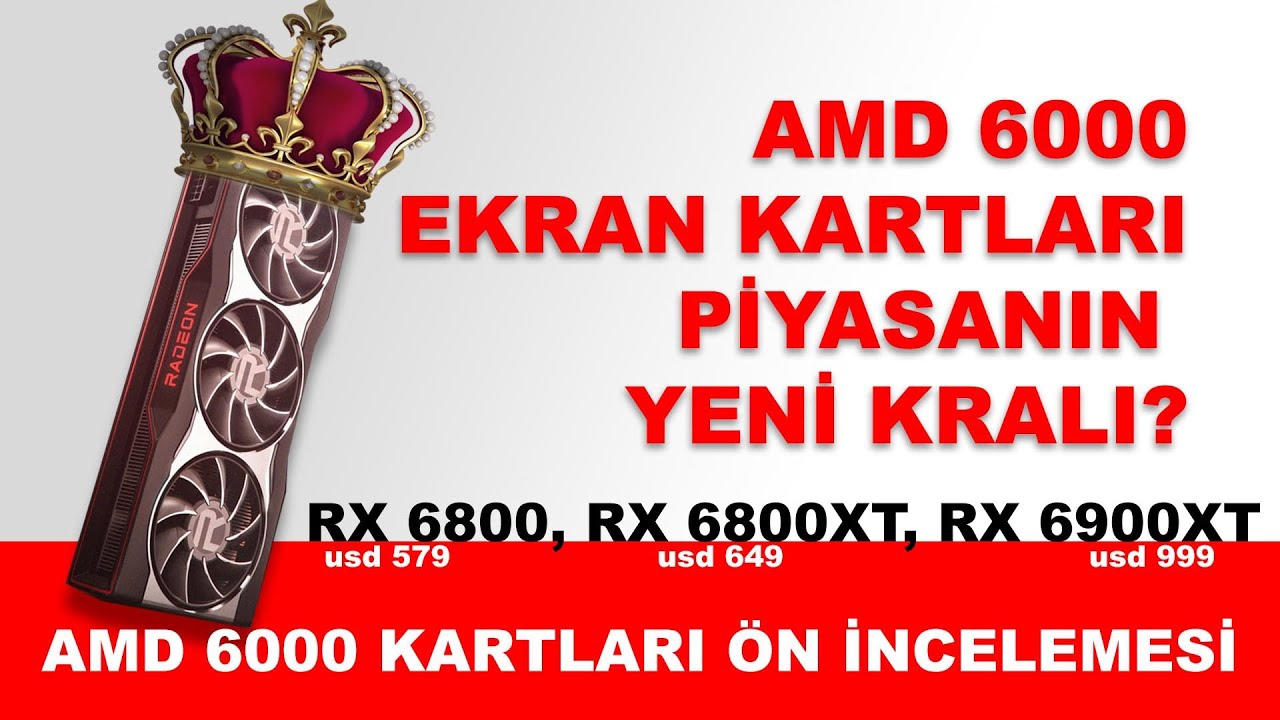 RX 6800XT 6800 6900XT Kartları Ön İncelemesi ve AMD sunumu.