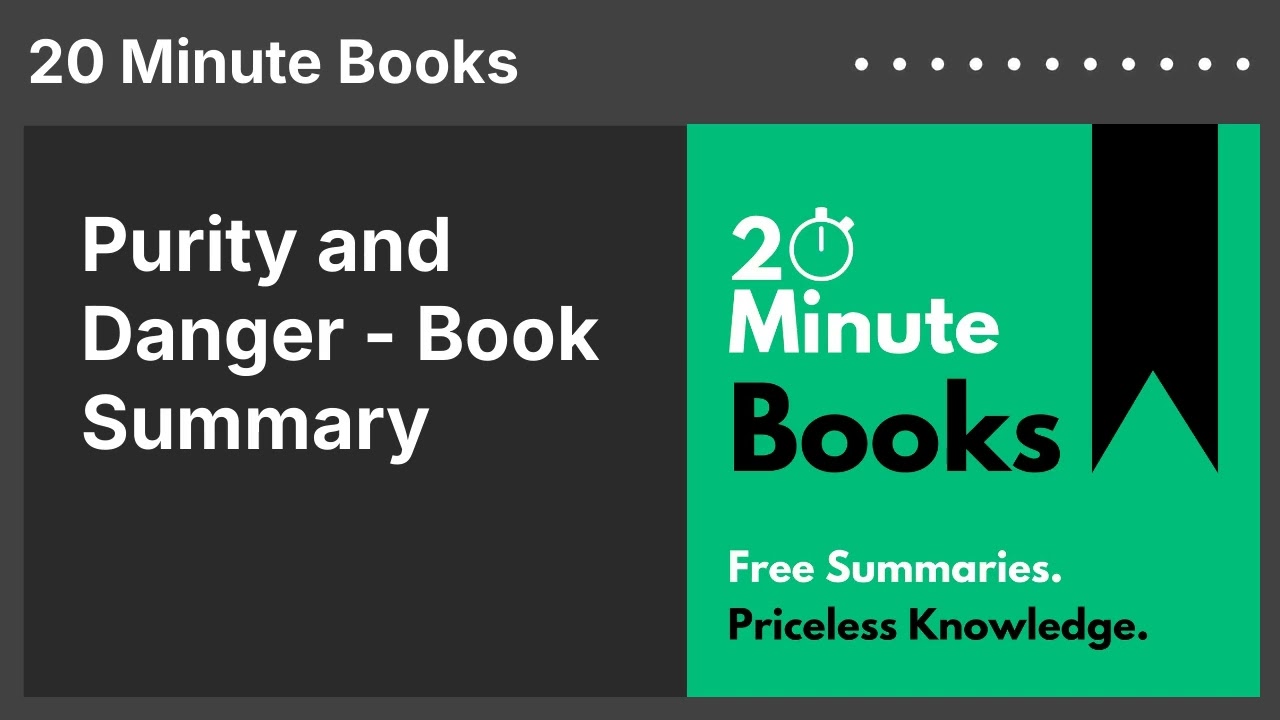 Purity and Danger - Book Summary