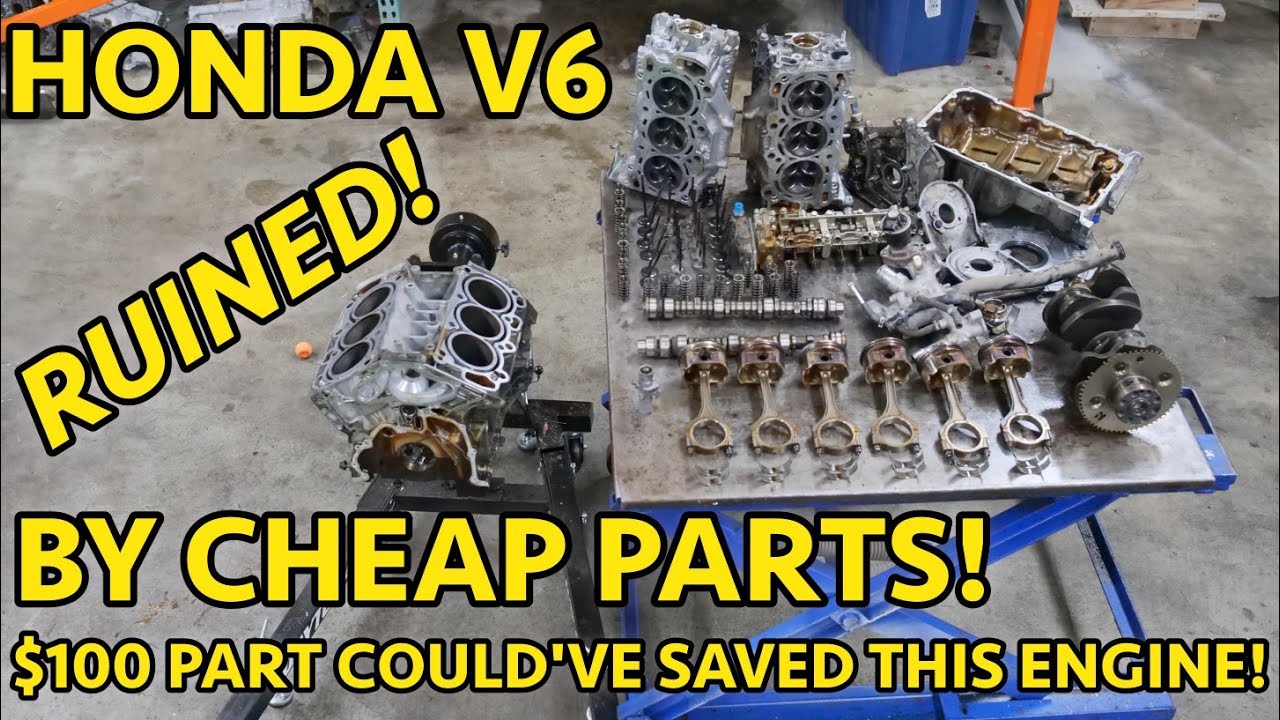 11-17 Honda Odyssey Failed J35Z8 Engine Teardown. Cheap Parts Can Cost MORE!