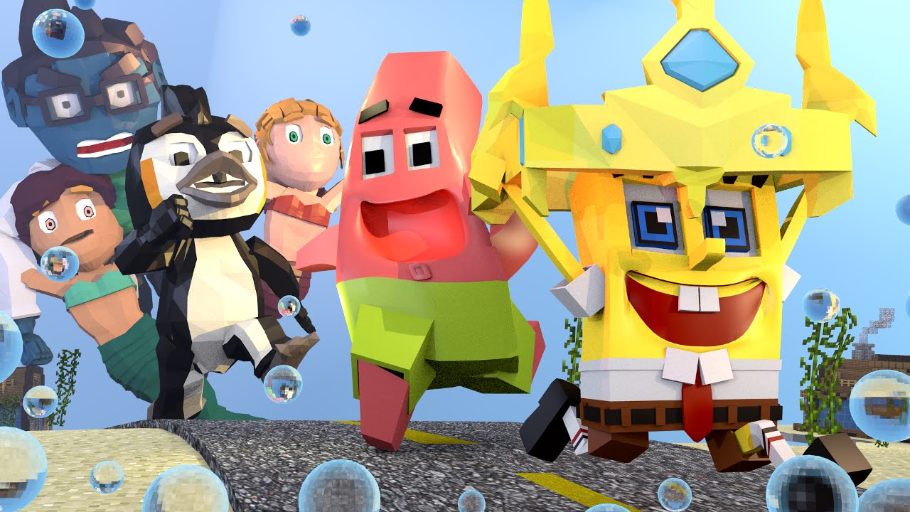Minecraft | Atlantis Endeavors - SPONGEBOB STEALS THE CROWN & SHOOTS CODY!