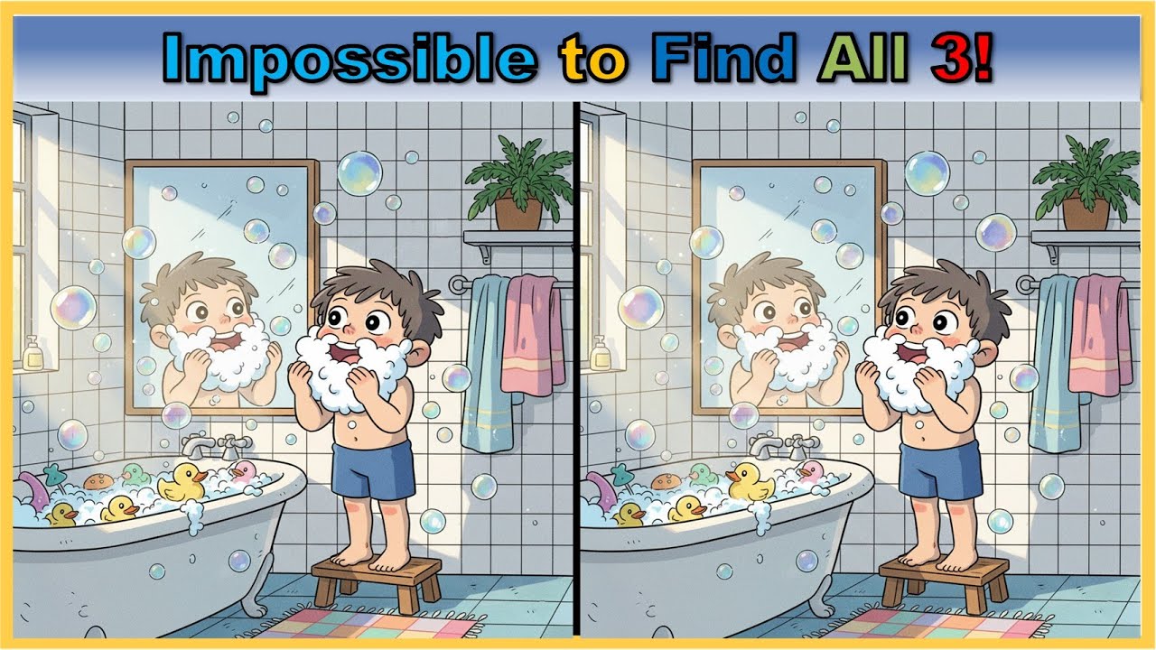 【Spot the Difference | Brain Health】 Memory & Focus Training Puzzle | Dementia Prevention