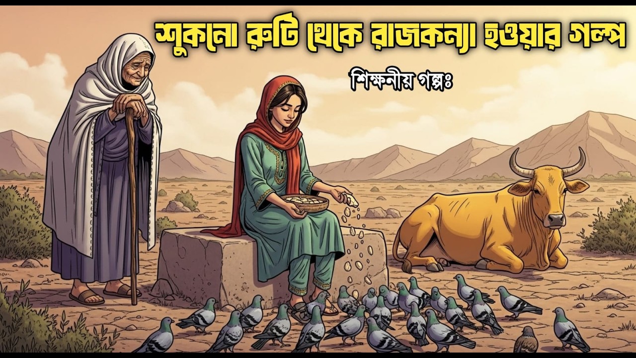 শুকনো রুটি থেকে রাজকন্যার জীবন | শিক্ষণীয় গল্প |  #banglagolpo #ইসলামিকগল্প #moralstorybangla