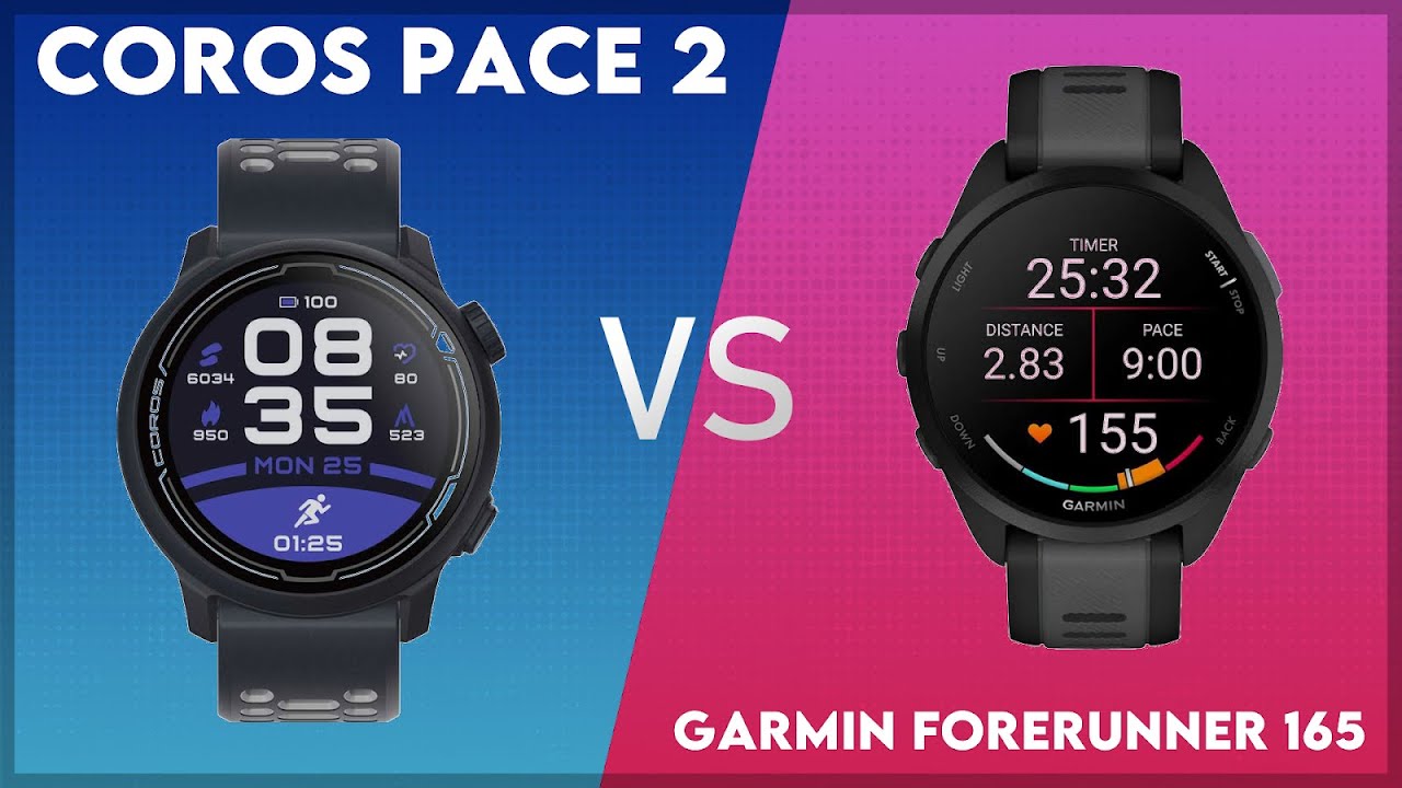 Coros Pace 2 vs Garmin Forerunner 165 Comparison