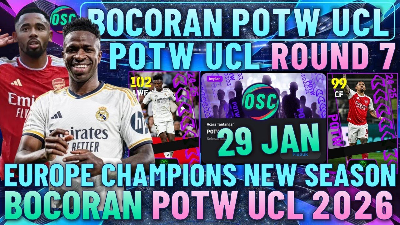 WOW POTW UCL RONDE 7 !? BOCORAN POTW UCL RONDE 7 EFOOTBALL 2026 MOBILE.