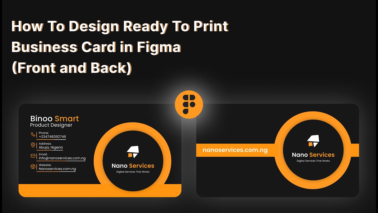 How To Design Ready To Print Business Card in Figma (Front and Back) For Free.
