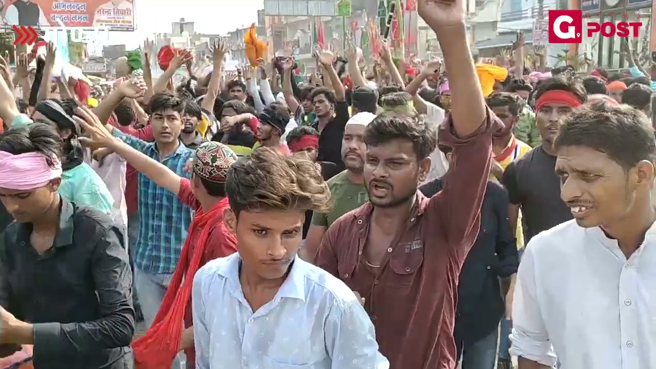 GONDA या हुसैन की सदाओ से गूँज उठा 7वीं मोहर्रम का जुलूस #Gonda  #moharram #Zulfeqaar #muharram
