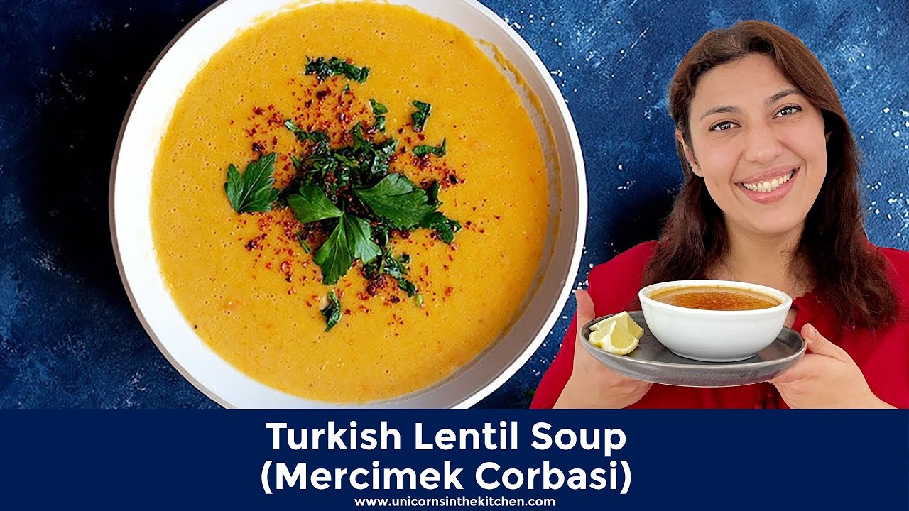 Turkish red lentil soup