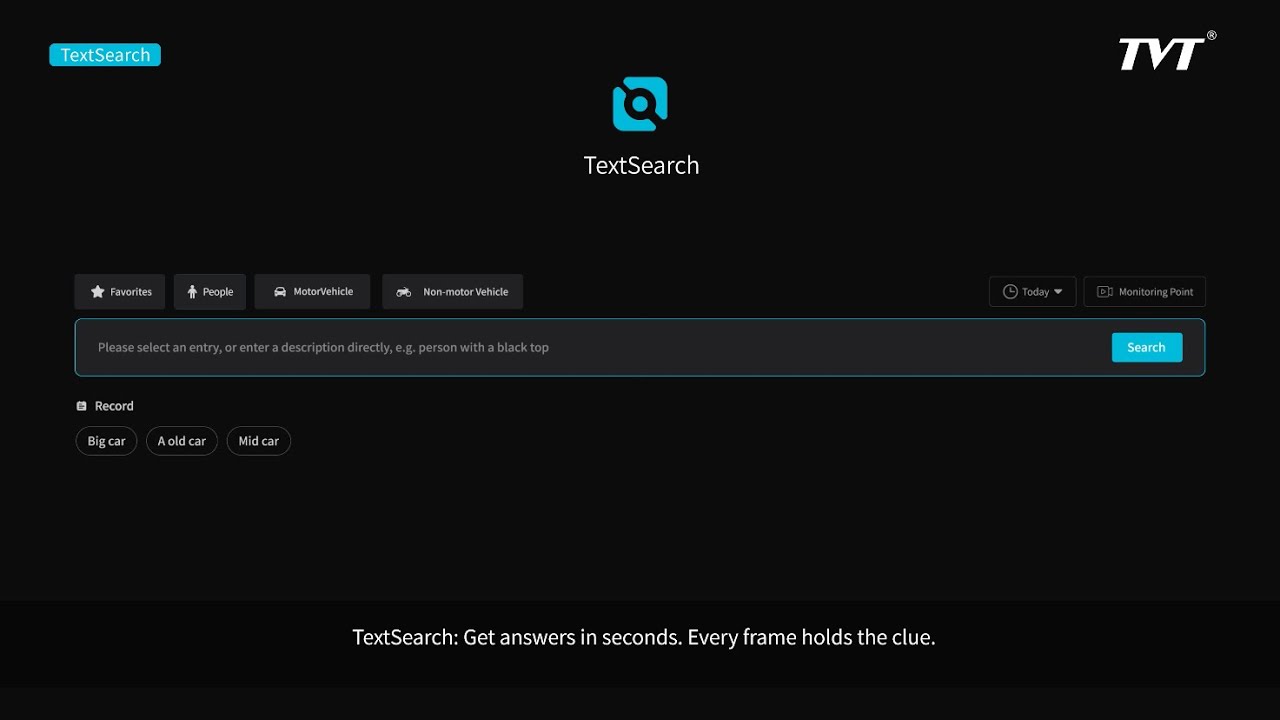 TVT's text search technology