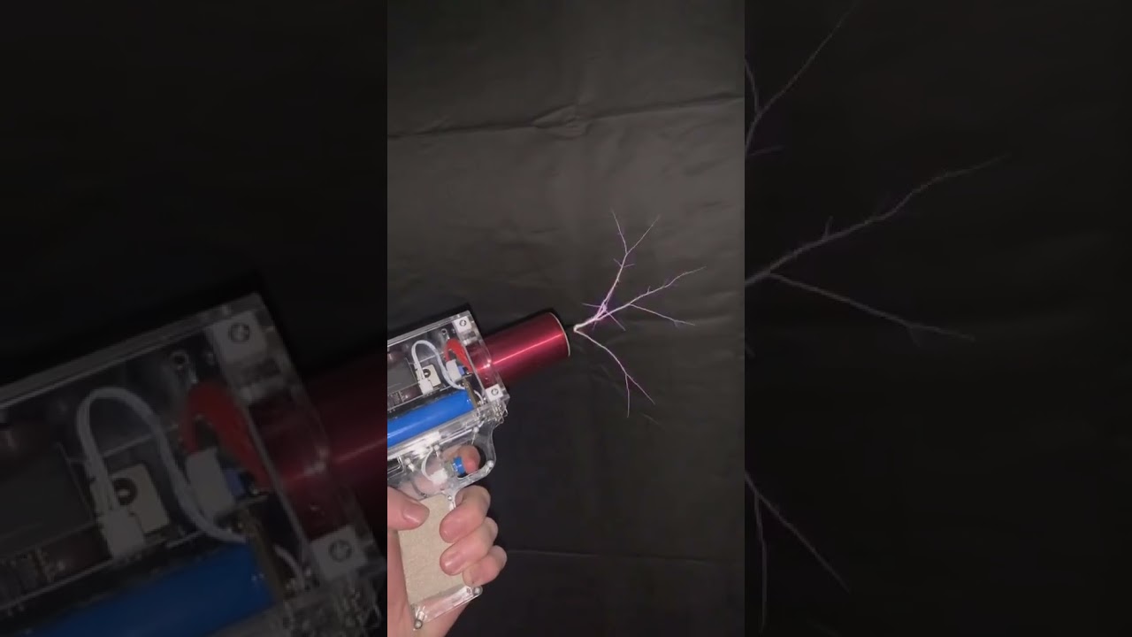 Check out the Tesla coil&hellip; GUN! ⚡️#science #teslacoil #physics #tesla #electricity #scienceexperiment