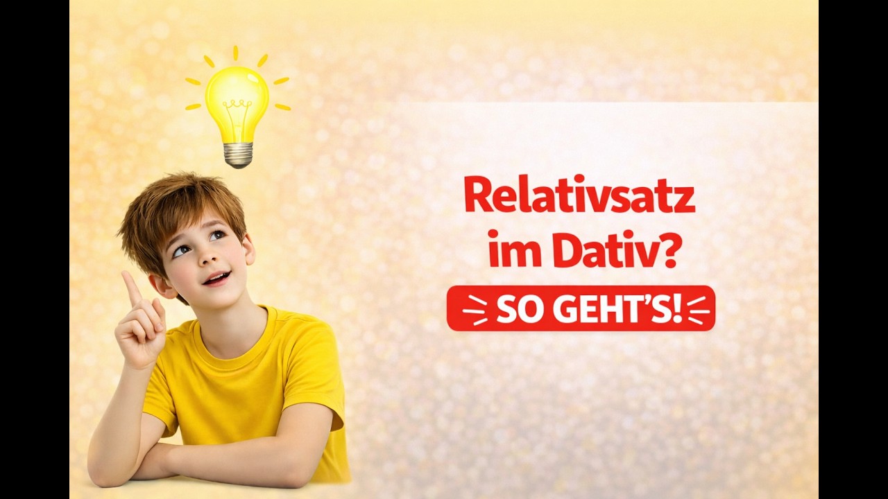 Relativsatz im Dativ verstehen (Wem?) | Deutsch Klasse 7