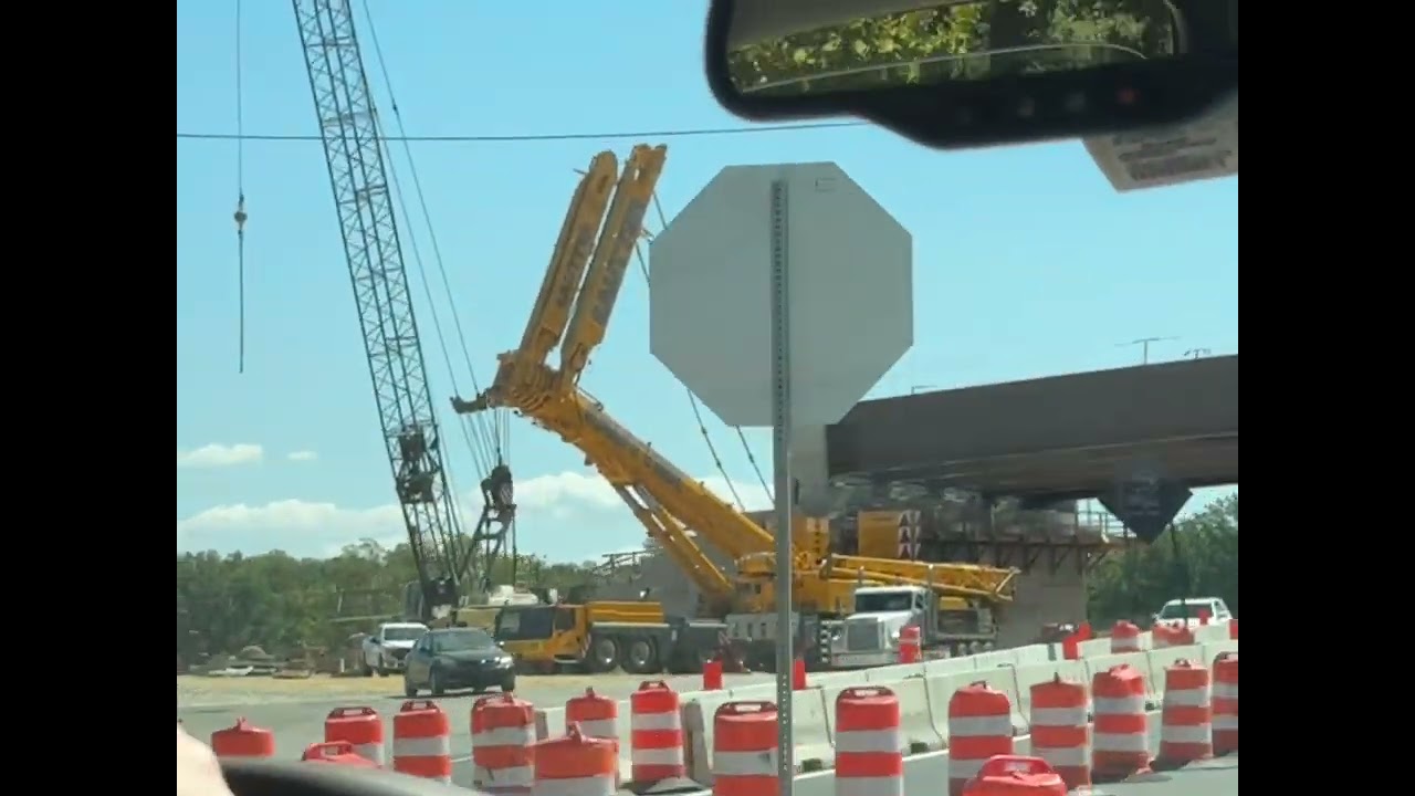Newark, Delaware major overpass/interstate construction 9/11/2024