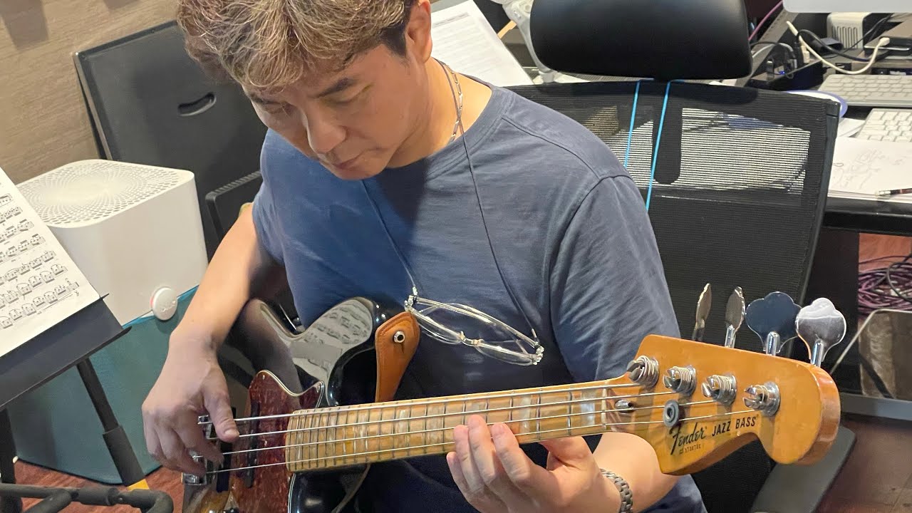 빛과소금 장기호 형님 베이스기타 손풀기~