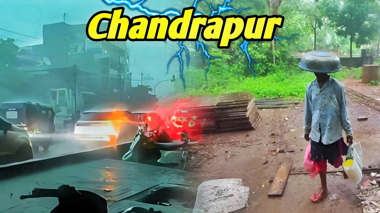 Heavy Rainfall In Chandrapur, Maharashtra 😍