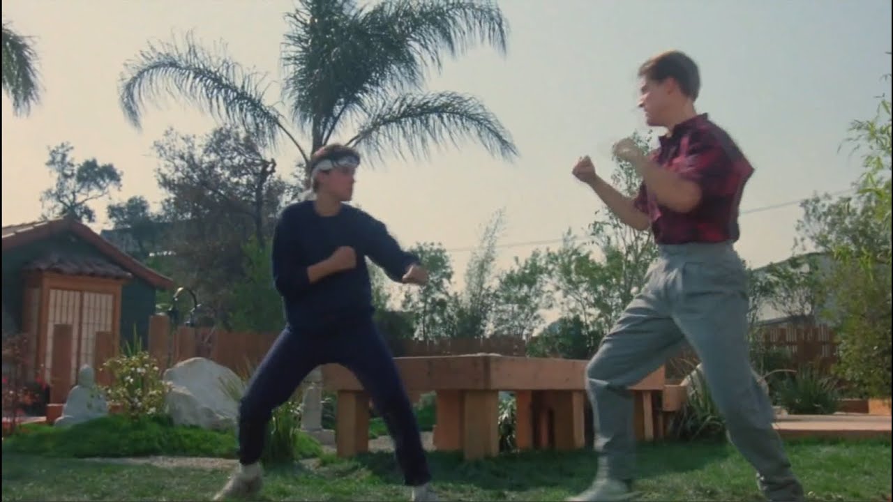 Karate Kid 3 Mike Barnes vs Daniel Larusso street fight HD