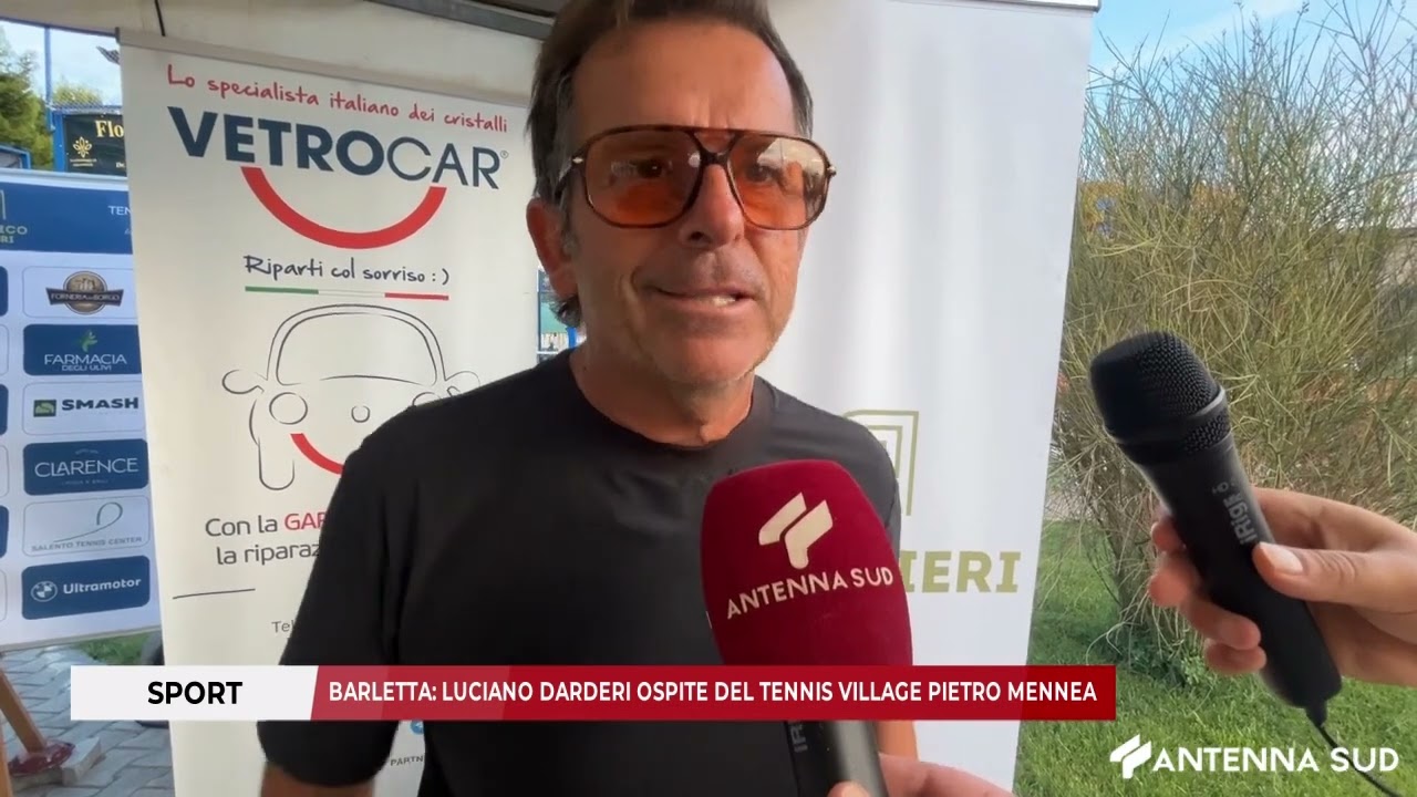BARLETTA – BARLETTA, LUCIANO DARDERI OSPITE DEL TENNIS VILLAGE PIETRO MENNEA
