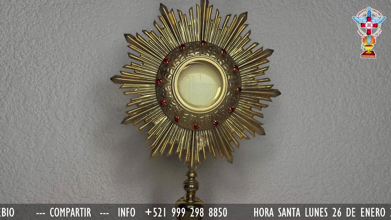 HORA SANTA LUNES 26 DE ENERO 2026 CON ORACION PARA LA SANACION Y LIBERACION INTERIOR.