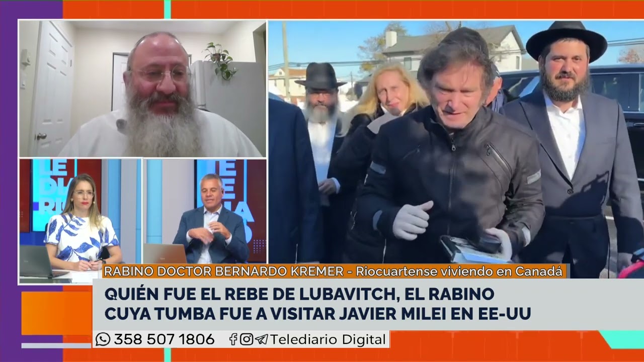 Quién fue el Rebe de Lubavitch, el rabino cuya tumba fue a visitar Javier Milei en EE-UU