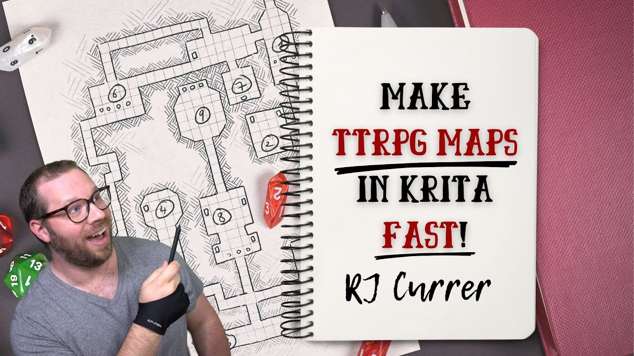 Make TTRPG maps in Krita! It's easier than you think...