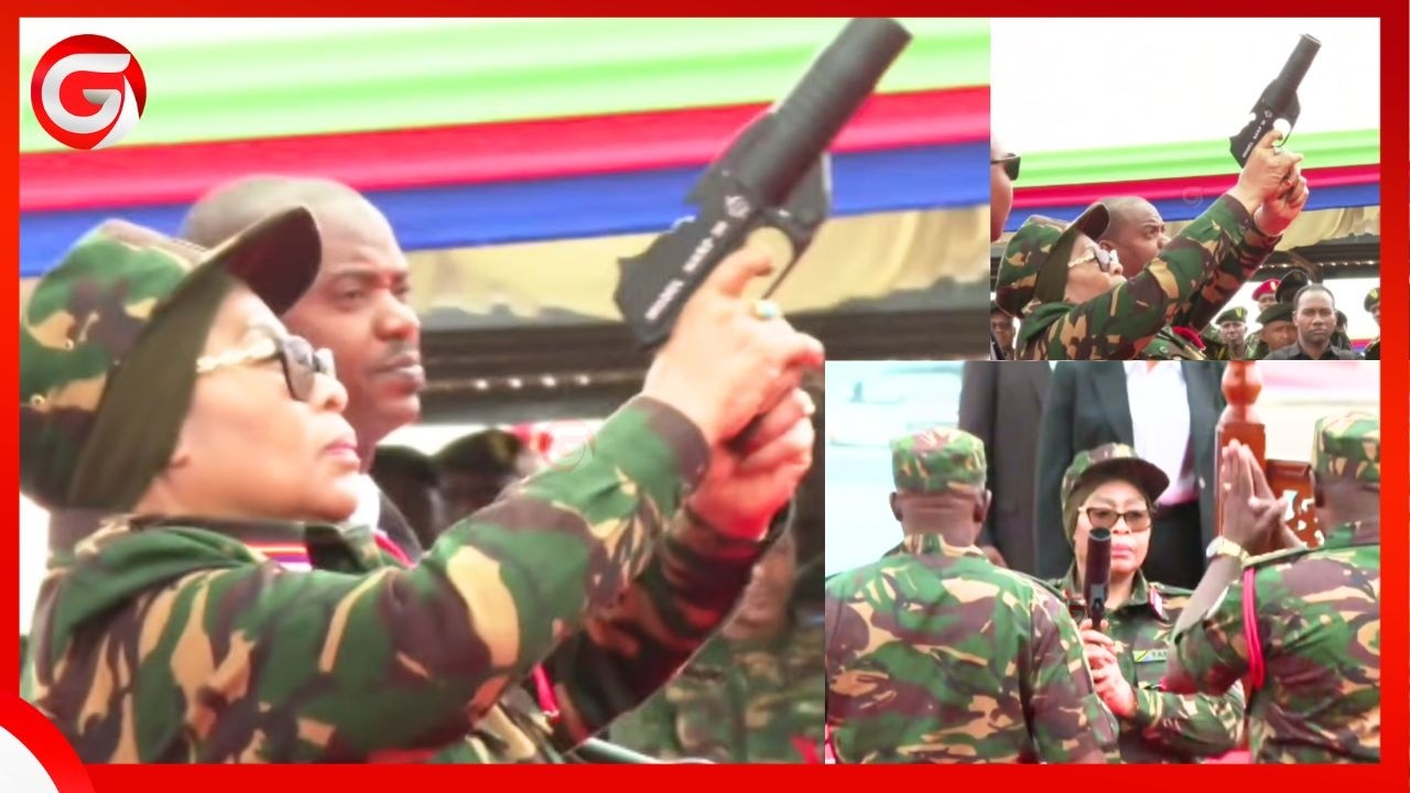 RAIS SAMIA AFYATUA BASTOLA ANGANI MBELE ya WANAJESHI - ONA MOSHI ULIVYOTOKA...