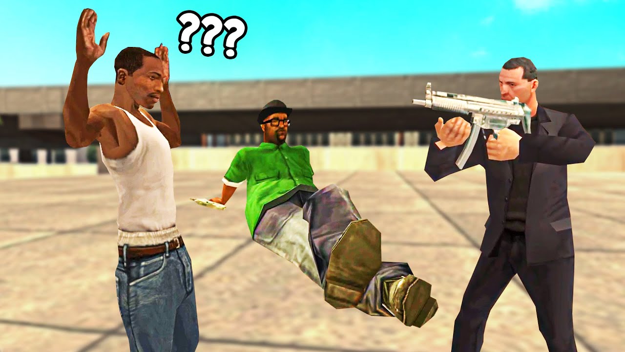 o big smoke é um inútil - Zerando GTA SA SEM USAR ARMA #04
