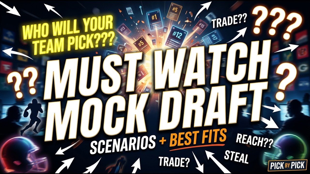 🚨EVERY Pick Matters&hellip; 2026 NFL Mock Draft (ALL 32 TEAMS)🚨