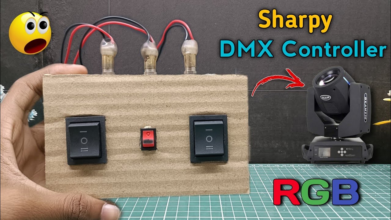 How To Make Sharpy Light DMX Controller at Home With Cardboard | Sharpy light Remote Kaise Banaye