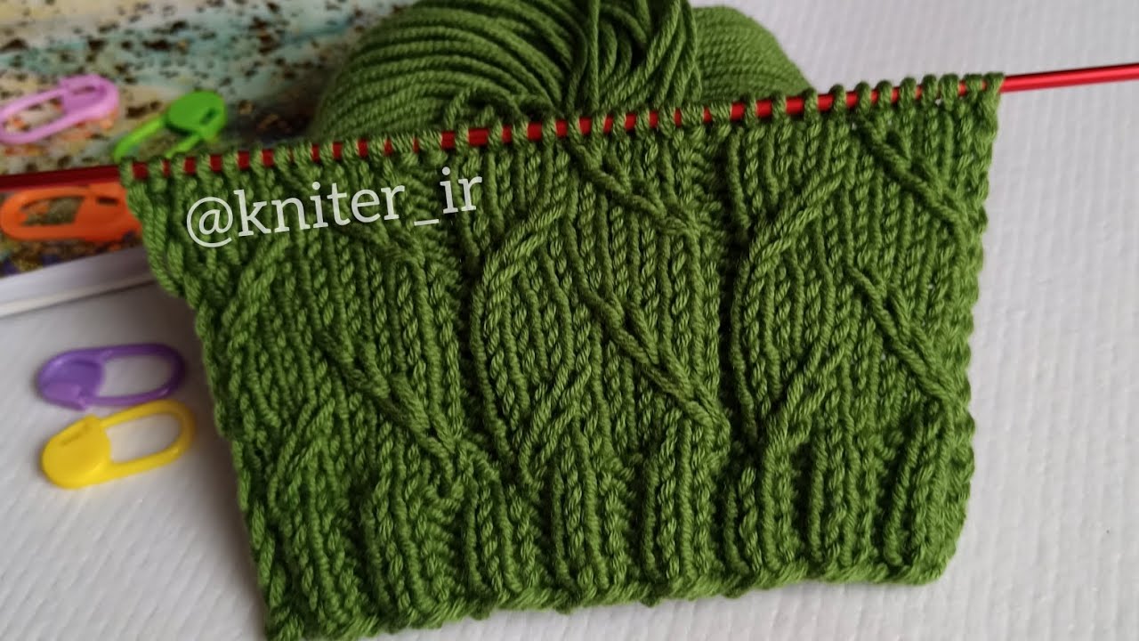 🍀Beautiful Knitting Pattern💚Узор Спицами для Кардигана, Джемпера, Пуловера ✓Вязание✓Knitting design