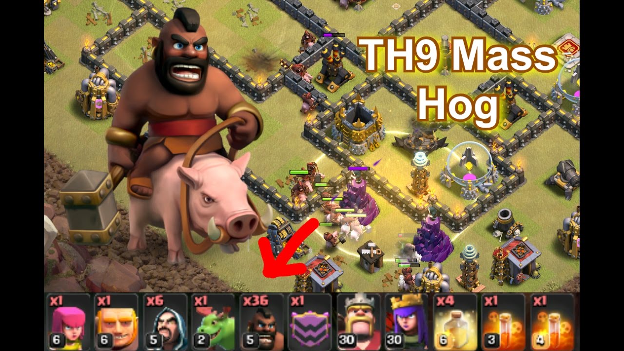 Mass Hog Attack Strategy (TH9)