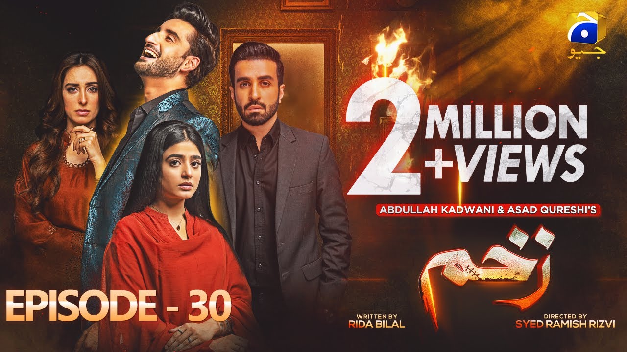 Zakham Episode 30 - [Eng Sub] - Aagha Ali - Sehar Khan - 6th July 2022 - HAR PAL GEO