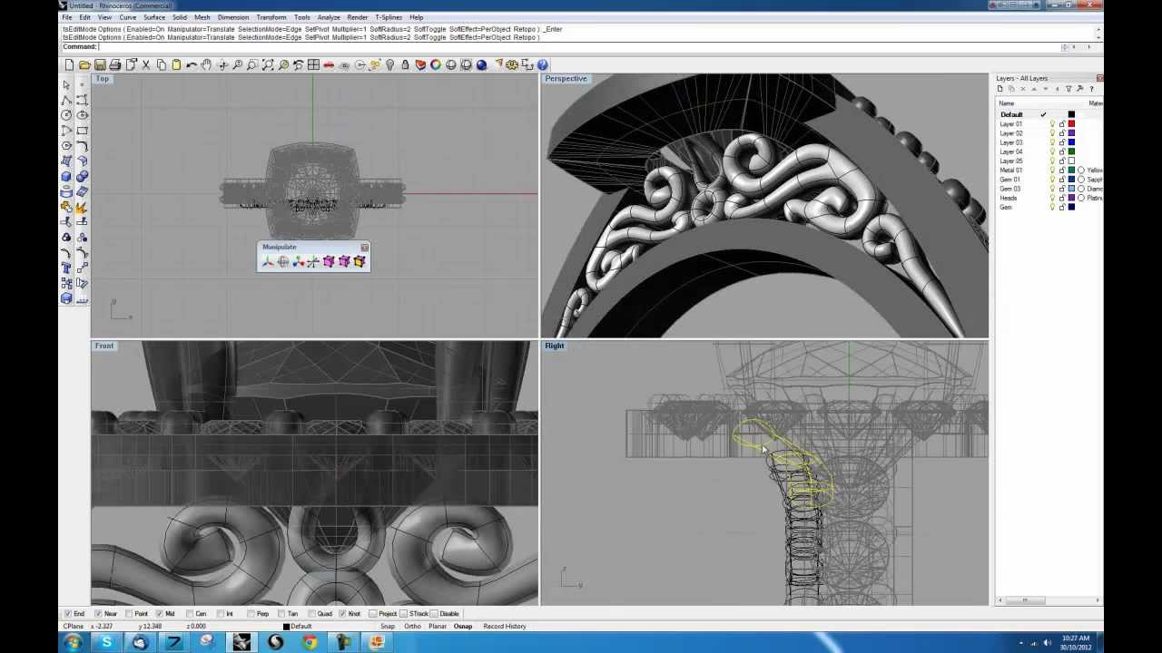Tsplines and Matrix ring