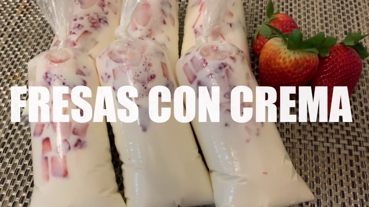 BOLIS GOURMET FRESAS CON CREMA || STRAWBERRIES AND CREAM BOLIS GOURMET